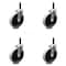 Service Caster 5 Inch Thermoplastic Rubber Wheel 3/5 Inch Expanding Stem Caster SCC, 4PK SCC-EX05S510-TPRS-34-4 - alternate 3